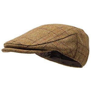 Borges & Scott Casquette Woodsman - Entièrement imperméable - Yorkshire Tweed - Extérieur 100% Laine - Feuille d'automne 58cm (Moyen) (Tumi Latin American Crafts, neuf)