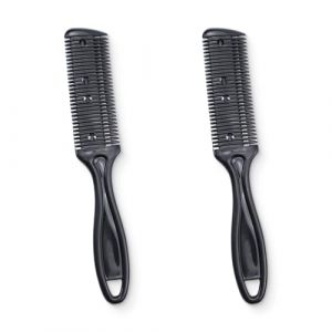 IOURVYA 2 Pi&egrave;ces Peigne A Effiler Les Cheveux, Peigne Tondeuse &agrave; Cheveux，Peigneur Coupe Pour D&eacute;S&eacute;Paissir, Professional Tondeuse Rasoir DIY (DINODANUBE TRADING, neuf)