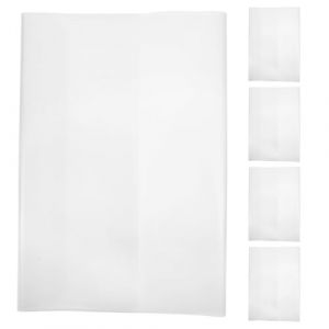 Veemoon 5pcs Protège-Cahier Transparent 21x297 Cm Avec Rabat Imperméable Pour Carnet De Notes D'École Et Bureau (hagan panting, neuf)