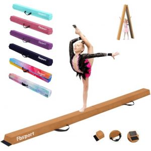 FBSPORT Poutre Gymnastique Enfant 240/270/300 cm Poutre Gym Poutre d'équilibre au Sol, Poutre de Gymnastique Pliable pour entraînement, Pratique, Sport et entraînement Professionnel à la Maison (Yoyikty, neuf)