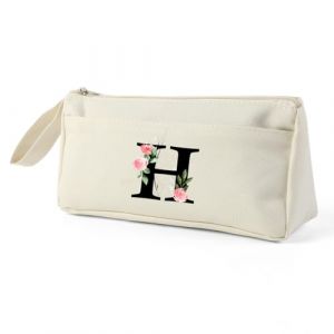 Blisswave Trousse Double Compartiment Originale, Personnalisé de A à Z avec Nom, Trousse Scolaire Simple, Moderne et Élégante, comme Cadeau pour Les Enseignants, Les Élèves, Les Collègues, Les Sœurs (xianyuanyuandianzishangmaoyouxiangongsi, neuf)