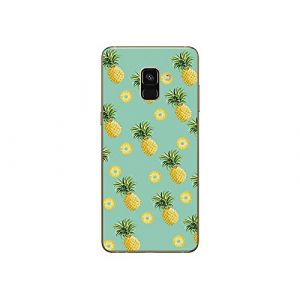 NOVAGO Compatible avec Samsung Galaxy A8 2018 (5.6 Pouces) Coque Souple et R&eacute;sistante Anti Choc avec Impression de qualit&eacute; (Ananas) (NOVAGO-Vendeur PRO fran&ccedil;ais, neuf)