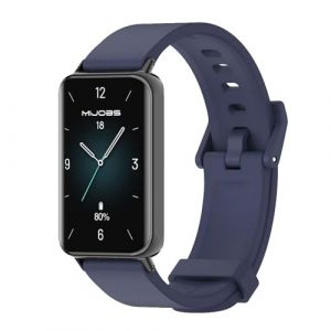 GIOPUEY Bracelet Compatible avec HONOR Band 10/9, Souple silicone Sangle Bracelet [R&eacute;sistant &agrave; l'usure] [Respirant] - midnight blue (GIOPUEY, neuf)