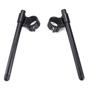 Fullibars kit Demi Guidon bracelet Ø 52mm per ZX7R 1991-2003 ZX9R 1994-1997 fourche Ø 52mm cafe racer racing Demi guidon réhaussés 2.5cm inclinaison 7°de tube Ø 22.2mm en aluminium (Guangzhou Mando Trade Co.,Ltd., neuf)
