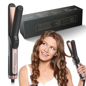 Layhou Fer à Lisser Électrique à Air Froid, Outil de Coiffure Ionique, Fer Plat, Fer à Lisser, Bigoudi avec Réglages de Température Réglables (Yuyuxun, neuf)