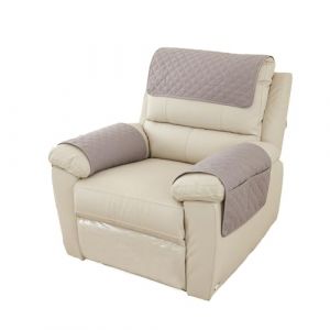 PTJJXA Housse D'accoudoir De Canap&eacute;, Housse de Fauteuil 1 Place, Canap&eacute; Appuie-T&ecirc;te, R&eacute;versible Prot&eacute;g&eacute; Canape, Couvre Canap&eacute; avec Accoudoirs, Protege Canape Impermeable pour Sofa (Rapidbok, neuf)