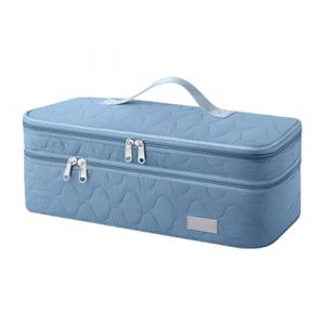Étui de voyage pour outils de coiffage - Sac de rangement pour fer à friser, sac de transport pour outils de coiffure | Mallette de rangement pour sèche-cheveux à double couche - Sac à outils de (quzasdgy, neuf)