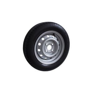 UNITRAILER Complète Roue Remorque 155/70 R13 - Jante Acier 4Jx13, ET-30, 4x100, Trou Central 57 mm - Pour Remorques Légères et Moyennes (UNITRAILER, neuf)
