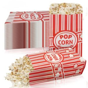 MOSTFUN 330 PièCes Sachet Pop Corn, Sac Pop Corn Rouge Blanche Rayé, Petites Boite Pop Corn, Sacs à Popcorn Sacs à Bonbons pour Les Fêtes, Anniversaires, Mariage, Soirées Cinéma (9x6x21cm) (DingQuYuJu's Amz store, neuf)