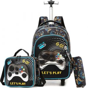 HTgroce Cartable a Roulette Gar&ccedil;ons, Sac a Roulette Gar&ccedil;ons Primaire cm1 (Lldaily EUR, neuf)