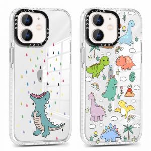 Xylota 2 Pi&egrave;ces Coque pour iPhone 11 6,1 ", Transparente Mignon &Eacute;tui avec anim&eacute; Motif Animaux, Ultra Mince TPU Souple Silicone Housse Antichoc Protection Case Cover pour iPhone 11 (AMCREST HOLDINGS, neuf)