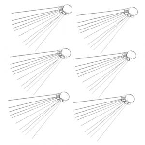 ERINGOGO 6pi&egrave;ces Aiguilles De Nettoyage Pour Buse De Chalumeau Acier Outils De Maintenance Pour Soudage Et D&eacute;coupe Nettoyage Des Accessoires De (idbvd, neuf)