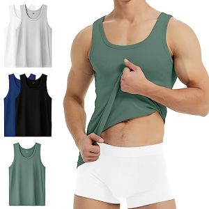YouShow Lot de 5 Multicolore Débardeur Homme Coton de Haute Qualité Marcel Musculation Homme Maillots de Corps Classique L (YouShow FR, neuf)