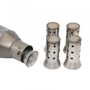 Tiardey Insert de Silencieux de Moto,Insert de Tuyau de Silencieux d'échappement de Moto Universel de 51 mm Insert d'assemblage de Silencieux de Silencieux de déflecteur (Tiardey, neuf)