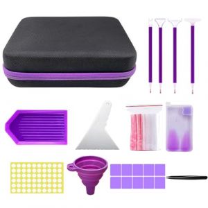 Diamond Art Painting Accessoires Boit, 60 Emplacements Boite Diamond Art Painting Rangement, bo&icirc;te de rangement portable pour peinture diamant pour Broderie Diamant Kit Complet (tongyufei, neuf)