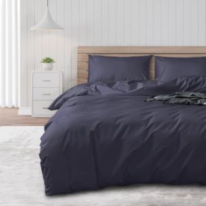 DUJUIKE Housse de Couette imperméable, Protège-Couette, Imperméable, Convient aux Animaux domestiques, Chats et Chiens, Enfants, Personnes âgées, Double Fermeture éclair (Bleu Marine, 155 x 220 cm) (Pulchlla, neuf)