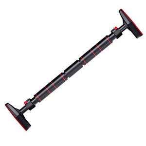 Barre De Traction Du Cadre De Porte Barre De Fitness Int&eacute;rieure Barre De Traction R&eacute;glable Barre Horizontale De Traction Murale, Portante D'environ 380 Kg (838 Lb) ( Color : Black , Size : 121~160cm ) (MollyYou, neuf)