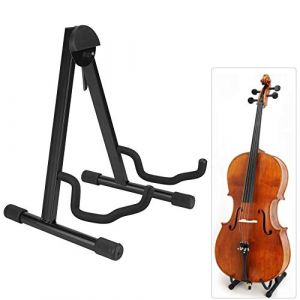 Support Violoncelle En Métal Portable Étage Trépied, Support de Violon Réglable Pliable Avec Coussin de Protection En Mousse, Pour Affichage à La Maison de Performance D'églises (Lusesse-K, neuf)