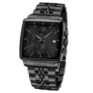 FORSINING Montre pour Homme, id&eacute;ale pour Les Affaires, analogique, &agrave; Quartz, &eacute;tanche, chronographe Multifonction en Acier Inoxydable Bleu (NANA TIME, neuf)