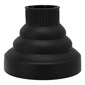 S&egrave;che-cheveux &agrave; cheveux pliants universels diffuseur portable de voyage portable pliant s&eacute;choir s&eacute;cheur pour coiffure boucl&eacute;e (Noir) (Haedaxua, neuf)