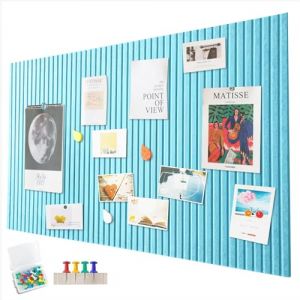 Penbinmall 60 x 40 cm, grand tableau en li&egrave;ge, mur de li&egrave;ge d&eacute;coratif en feutre, &eacute;paisseur de 0,9 cm, tableau photo pliable avec ruban adh&eacute;sif, feutrine autocollante, aiguilles de feutrine (yjspbsm-shop, neuf)