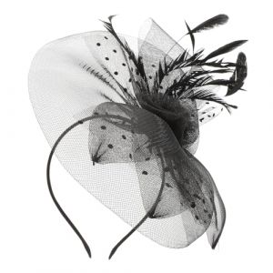 Bibi à fleurs, chapeau barrette, accessoires for cheveux d'Halloween, for occasions spéciales, accessoire for cheveux, cocktail, chapeaux et casquettes for femme, mini cheveux(Color:Black) (RXYDT, neuf)