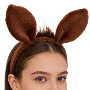 Serre-t&ecirc;te pour costume, adorable design oreilles de cheval confortable &ndash; Pour bal masqu&eacute;, spectacles, voyages, vacances, maison, spa, salle de bain (hefengxianjieweishuohulianwangyouxiangongsi, neuf)