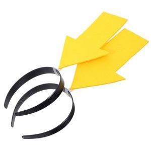 BESPORTBLE Lot De 2 -Têtes En Forme De Flèche Avec Flèche Vers Le Bas Accessoire Créatif Pour Cheveux Coiffure D'Anniversaire Accessoire Photo Jaune (Linspencer, neuf)