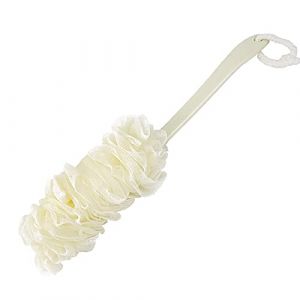 Walaka Fleur de Douche avec Manche Long Manche Brosse de Bain à Suspendre Brosse Dos Suspendue Brosse Eponge pour Bain Durable Brosse de Douche pour les Femmes et Hommes Loofah Exfoliante (B) (auxXeto, neuf)