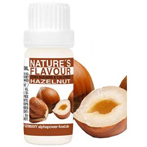 ALPHAPOWER FOOD Arôme alimentaire naturel noisette I liquide - gouttes aromatisantes et édulcorant sans sucre, 1x10ml goût délicieux, vegan liquid sweetener Flavour Drops, Flavdrops (ALPHAPOWER FOOD, neuf)