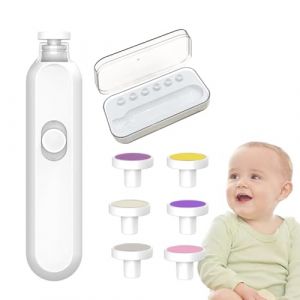 Coupe-ongles &eacute;lectrique &ndash; Lime &agrave; ongles &eacute;lectrique pour enfants avec 6 t&ecirc;tes de meulage | Pour int&eacute;rieur et salon, chambre &agrave; coucher, cr&egrave;che, jardin d'enfants, voyage, ongles d'orteils (yireonc, neuf)