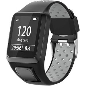 Shieranlee Sport Bracelet pour Tomtom Watch, Silicone Respirant Bracelet avec goupille &agrave; lib&eacute;ration Rapide Compatible pour Tomtom Runner 2/ Runner 3/ Spark/Golfer 2 Sports GPS Running Smartwatch (GOOSPERY-UK, neuf)