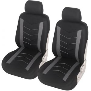 upgrade4cars Housse de Siege Voiture Universelle Noir Gris | Ensemble de Housses Si&egrave;ge Auto Universel | Couvre Sieges pour Avant et Arri&egrave;re (upgrade4cars, neuf)