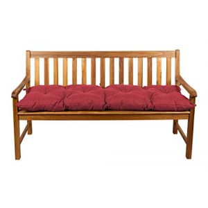 gutekissen Coussins pour Banc, Coussins pour balan&ccedil;oire de Jardin, si&egrave;ge LS (140x60, Rouge) (FavreShop, neuf)