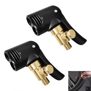 2 Pi&egrave;ces Adaptateur Valve Presta Schrader Embout de Gonflage Velo, Embout Presta Compresseur Rapide avec Valve de D&eacute;gonflage, Connecteur de Pompe &agrave; Air pour Voiture Moto V&eacute;lo Camion Atelier Gonfleur (QianMoStore, neuf)