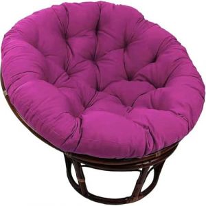 JORTUIO Coussin De Siège Rond,Coussin De Chaise Suspendue Coussin De Chaise Papasan Extérieur, Coussin De Chaise Confortable Coussin De Siège Amovible pour Jardin Terrasse(Purple,120x120cm) (Danansentt Shop, neuf)