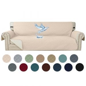 YSTELLAA Impermeable Housse Canapé 4 Places, Housse De Canapé avec Accoudoirs, Universelle Protege Canape, Répulsif Liquide, Antidérapante Épaissi, Protection Griffures, Beige (YSTELLAA, neuf)
