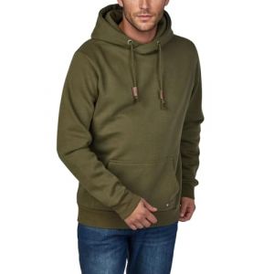 riverso RIVJulian Pull &agrave; Capuchon pour Homme avec Poche Kangourou et col crois&eacute; en Coton, Sweat-Shirt, Hoodie, Gris Vert Rouge Bleu Noir S M L XL 2XL 3XL 4XL 5XL - Vert - XXXX-Large (Jeans-direct, neuf)