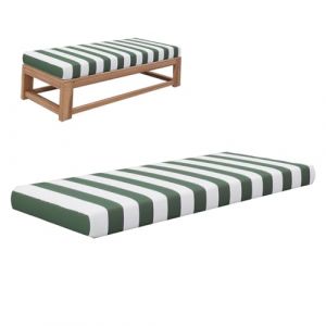 EXZFW Coussins pour Bancs de Jardin, Coussin de Banc Matelas de Sol Coussin Banc Coussin Banquette Exterieur Jardin Antidérapant Coussin Siège Assise Coussin pour Banc Mobilier,Dark Green,150x40x3cm (Juanjuan Guo, neuf)