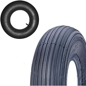 Pneu De Chambre &Agrave; Air 3.50-8 Pneu Renforc&eacute; 4PR Caoutchouc Ray&eacute; Roue Pour Brouette (ricambi europa, neuf)