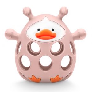 CLDY Anneau Dentition Bébé Réfrigérant - Mitaine de Dentition en Silicone Alimentaire Sans BPA, Gant à Mâchouiller pour Poussée Dentaire, Jouet Dentition Bébé, pour Bebe Garcon Fille (1 Pièce Rose) (DaMaiTech, neuf)