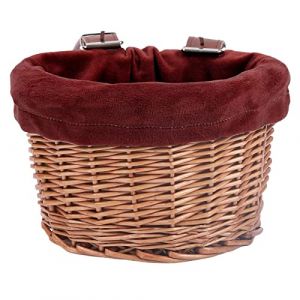 Sysdisen Panier De Vélo pour Enfants, Panier Avant De Vélo Tissé, Panier en Osier pour Vélo, Paniers De Rangement De Vélo pour Guidon Avant avec Bandoulière, Paniers De Scooter De Vélo (radta, neuf)