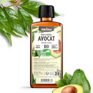 Huile d'AVOCAT Bio 250 ml - Plan&egrave;te au Naturel - Pure, Naturelle et Press&eacute;e &agrave; froid (Eml Distribution, neuf)