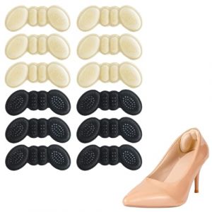 JEYORZY 6 paires Coussinet Talon, Coussinets de Talon épais pour Chaussure, Autoadhésifs Protège Talon Chaussure,Coussinet Talon adapté aux hommes et aux femmes, Évite les Frottements et les Ampoules (Wacicy EU, neuf)