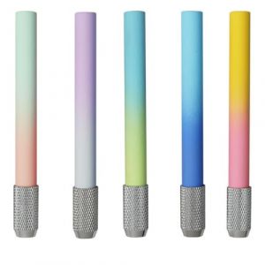 JYNXOR Rallonge pour Crayons de Couleur - Lot de 5 - Prolongateur en Aluminium avec Poignée - Utilisez les Crayons jusqu'au Bout (SHOPSCAPE INK, neuf)