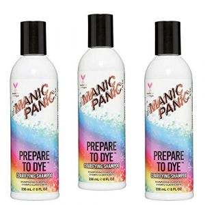 Manic Panic Prepare To Dye Clarifying Shampoo, Vegan, Cruelty Free, Shampoo, 3 x 236ml (Solretail LTD, neuf)