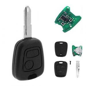 LAKAMODO Clé complète avec électronique à Programmer pour Peugeot 106 206 306 205 405 406 pour Citroen C1 C2 C3 C4 C5 C6 C8 xsara berlingo Jumper Jumpy Picasso Saxo (LAKAMODO, neuf)
