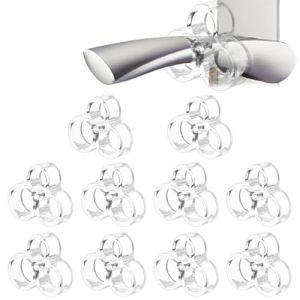 KIRZAX But&eacute;es de porte 10 Pi&egrave;ces PVC,Poign&eacute;e et Bumper de Porte en Silicone,But&eacute;e Porte Amortisseur Porte,Butee de Porte Interieur pour Prot&eacute;ger Murs, Portes, Fen&ecirc;tres, Meubles (VLAD SHOP ADV, neuf)