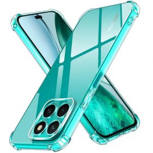 ivoler Coque pour Honor X8C, Ultra Transparent &Eacute;tui de Protection en Silicone Antichoc avec Coins Renforc&eacute;s, Clair Mince Souple TPU Bumper Housse (AYRmall-AMFR, neuf)