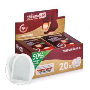 THERMOPAD Chauffe Orteils &ndash; L'ORIGINAL : 20 Paires de chaufferettes pour jusqu'&agrave; 9 Heures de Chaleur dans Tous Les Chaussures - pour Les Chaussures de Ski et Les Bottes (warmpack_shop, neuf)